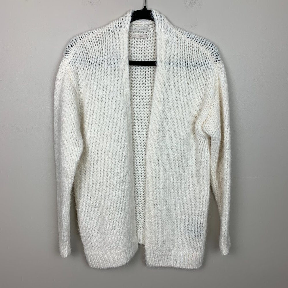 Urban Outfitters Cream Colored Open Knit Oversized Cardigan XS